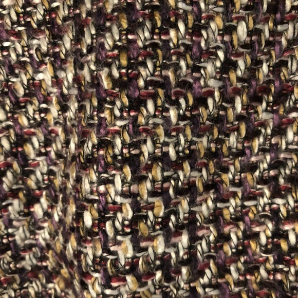 Tweed plum/tan mini skirt - Picture 2 of 5